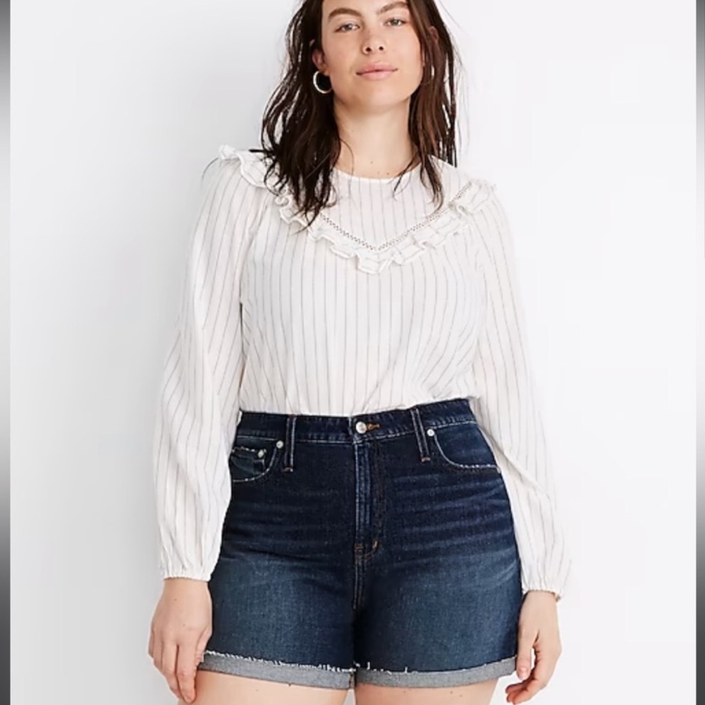 Madewell Curvy High-Rise Denim Shorts